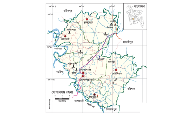 গোপালগঞ্জ জেলার উপজেলা কয়টি