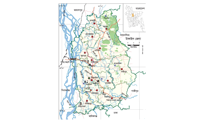 টাঙ্গাইল জেলার উপজেলা কয়টি