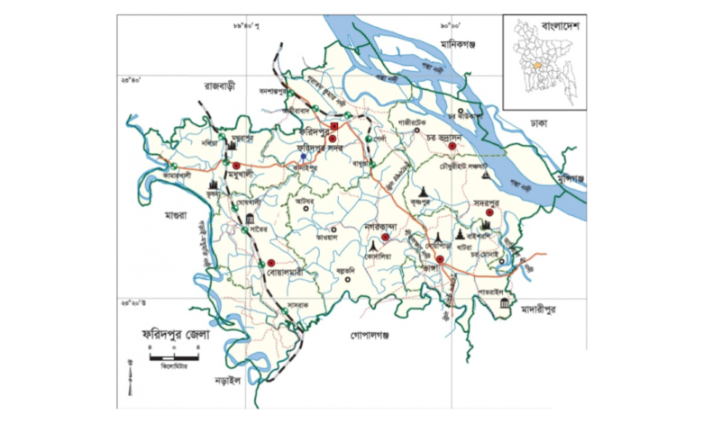 ফরিদপুর জেলার উপজেলা কয়টি