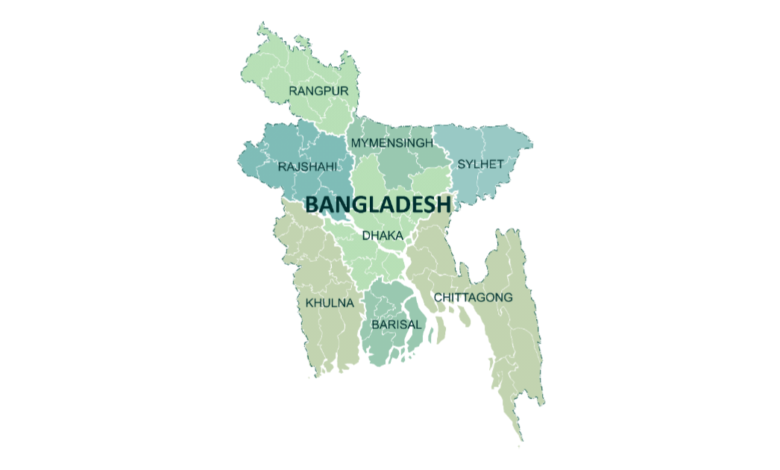 বাংলাদেশের ৬৪টি জেলার নাম