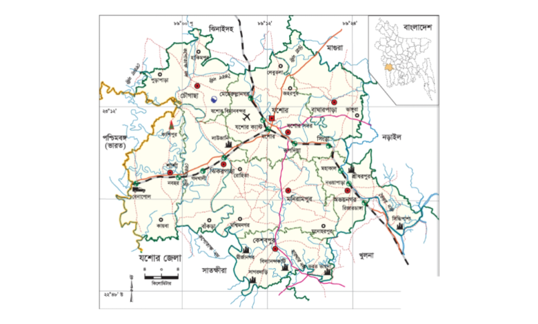 যশোর জেলার উপজেলা কয়টি