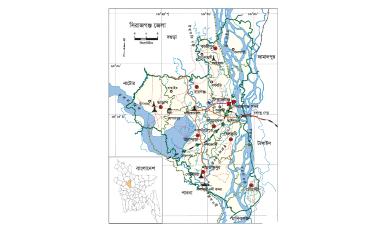 সিরাজগঞ্জ জেলার উপজেলা কয়টি