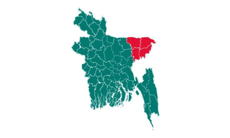 সিলেট বিভাগের জেলা কয়টি ও কি কি