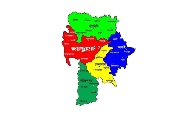 জয়পুরহাট জেলার পৌরসভা কয়টি ও কি কি