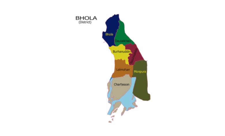 ভোলা জেলার পৌরসভা কয়টি ও কি কি