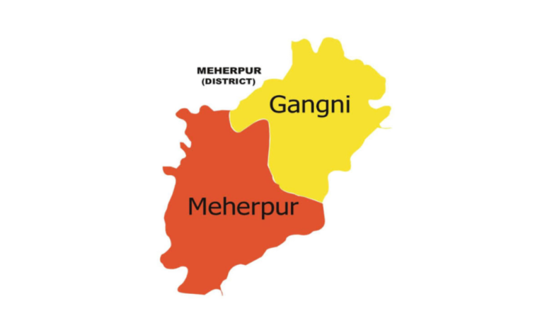 মেহেরপুর জেলার পৌরসভা কয়টি ও কি কি